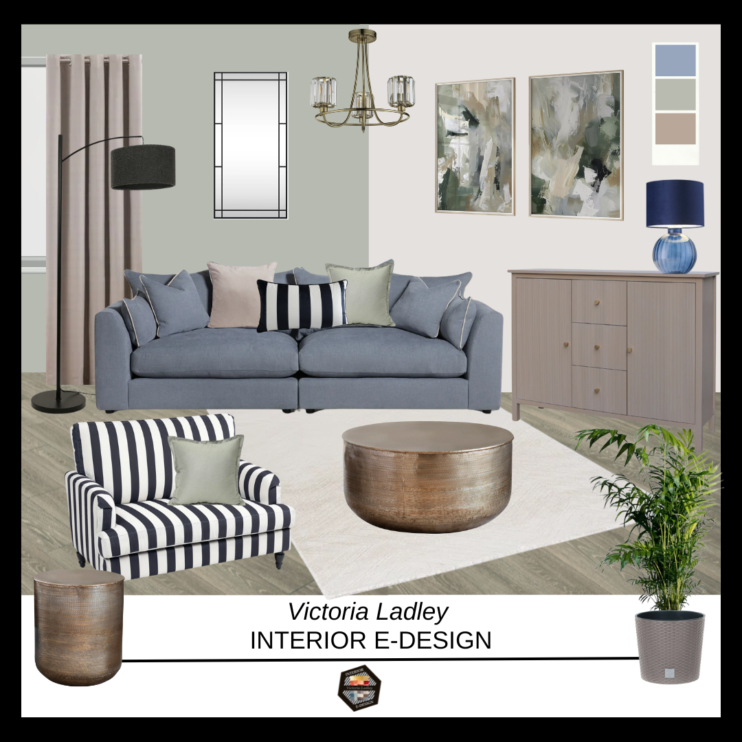 Tranquil and Modern Living Room Concept
