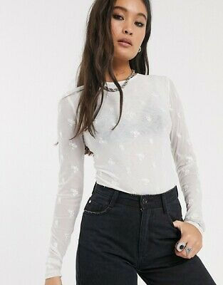 Thumbnail: FREE PEOPLE Make Out Mesh Body Suit