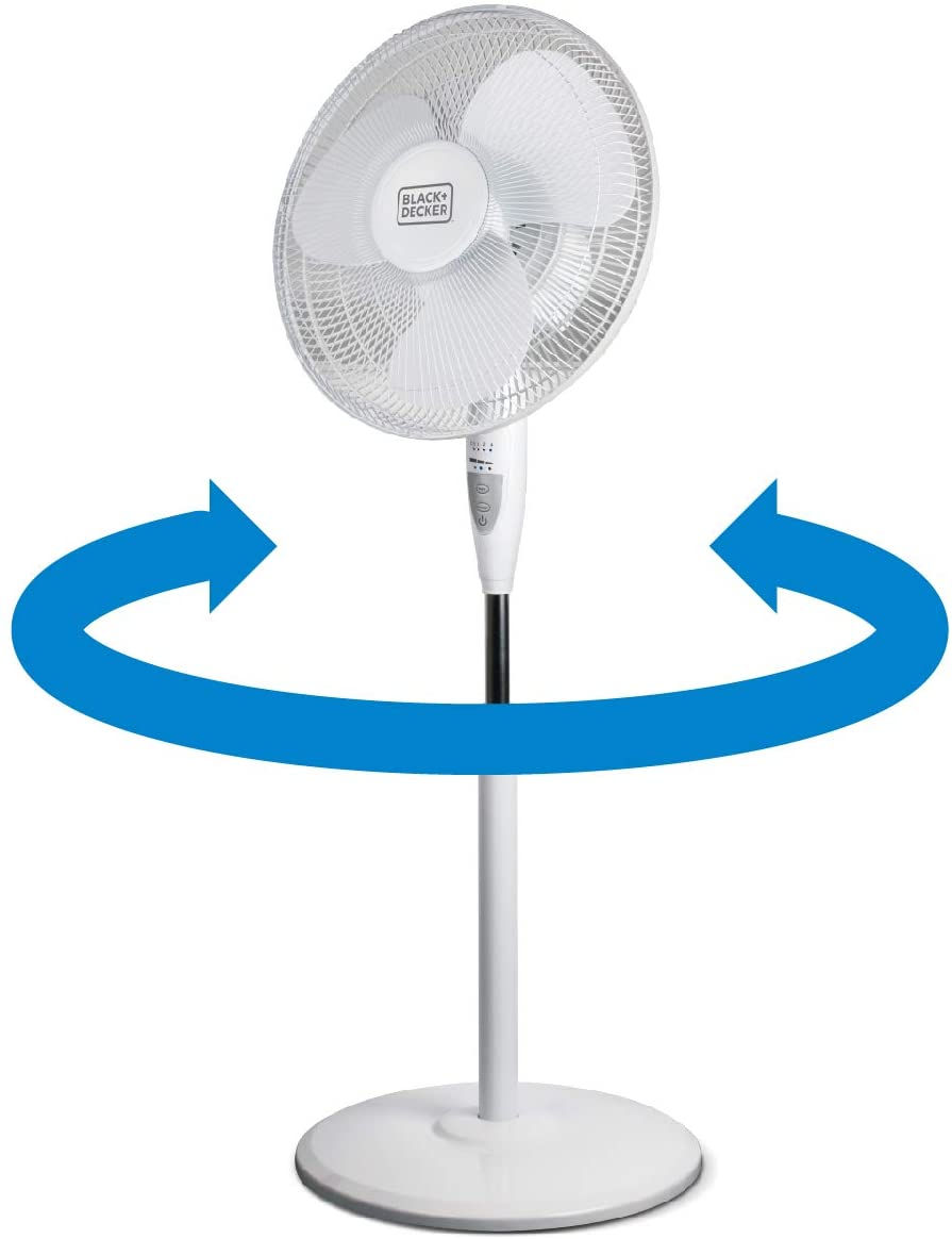 Thumbnail: BLACK+DECKER 16 Inches Stand Fan with Remote & Black & Decker, White 16" Stand
