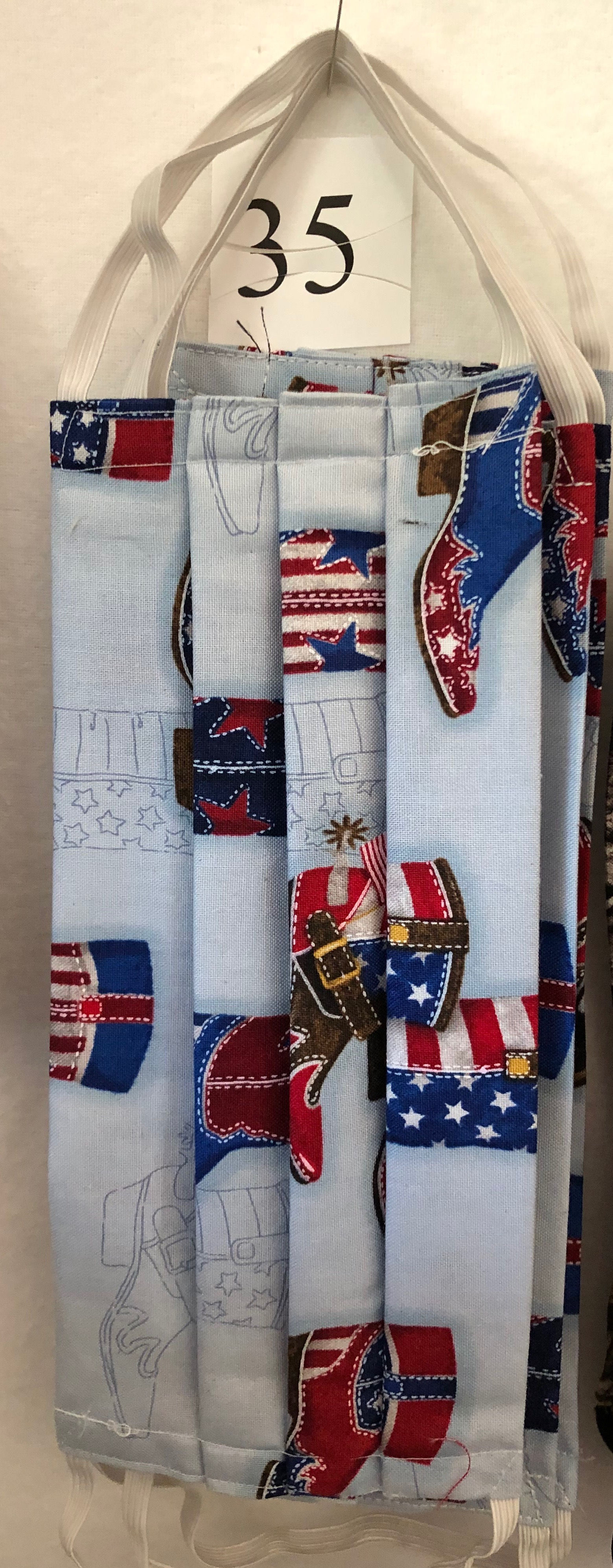 American Flag cowboy boots Face Mask Cover