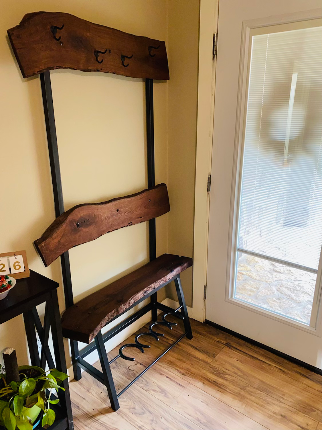 Entry Bench and Coat Rack