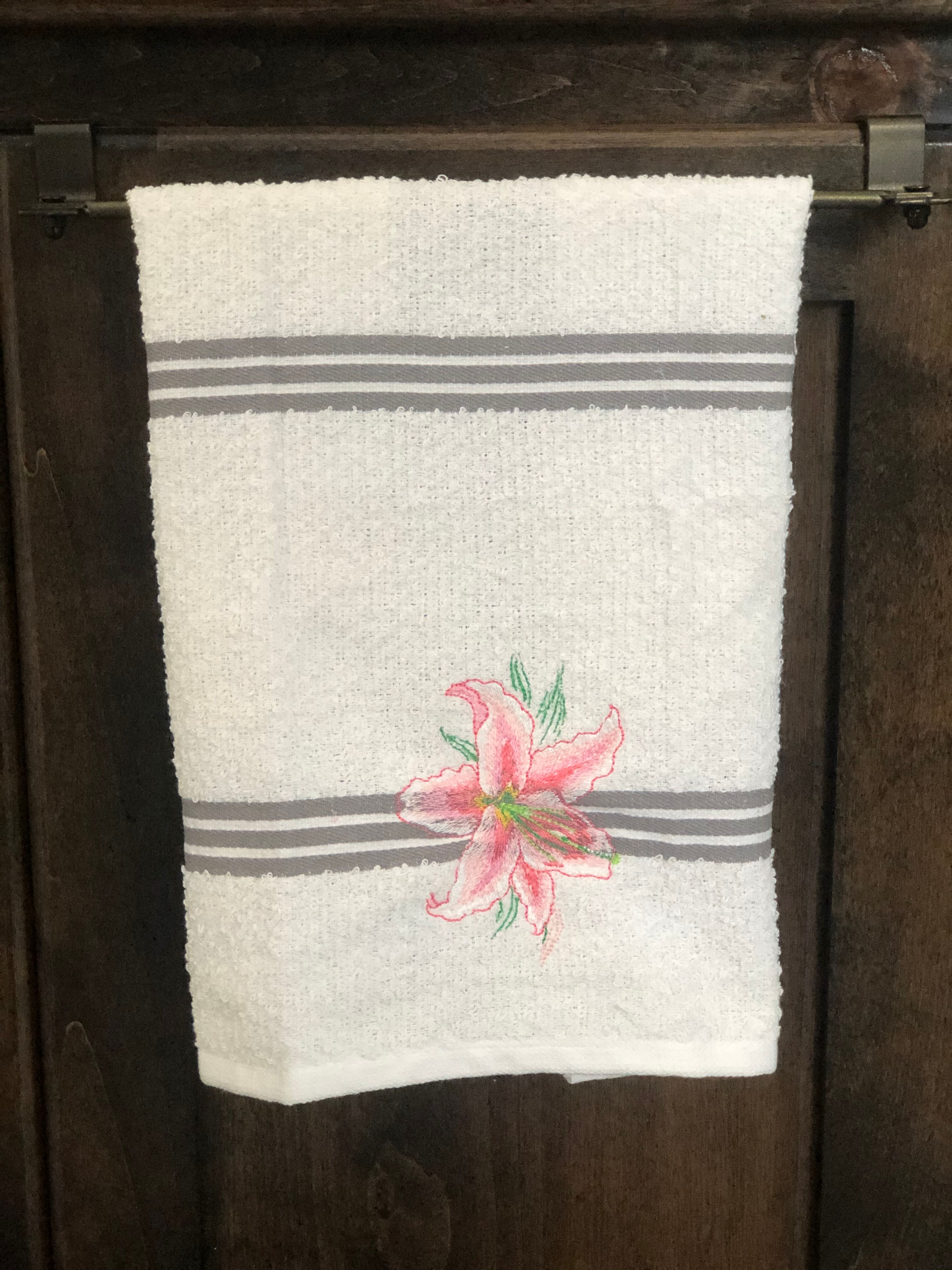 Pink Lily Towel