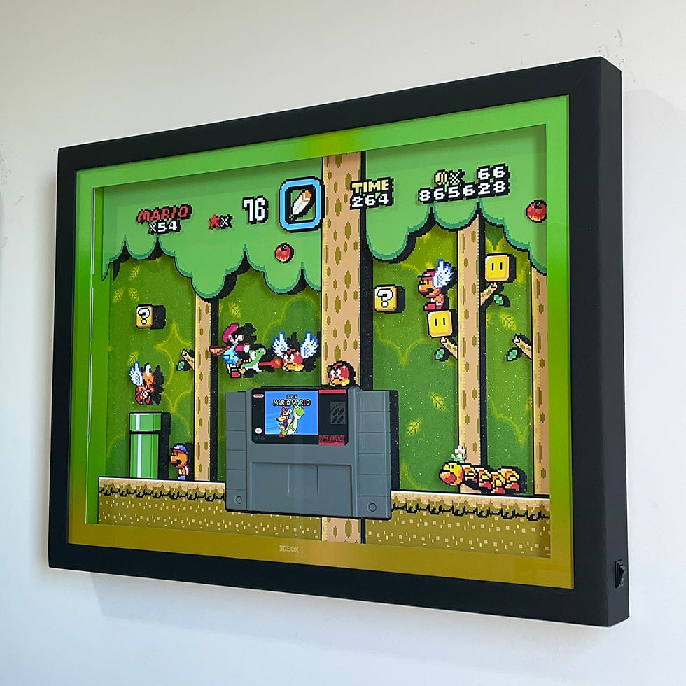 Miniatura: 3DBox Super Mario World Cartucho LED 45x33