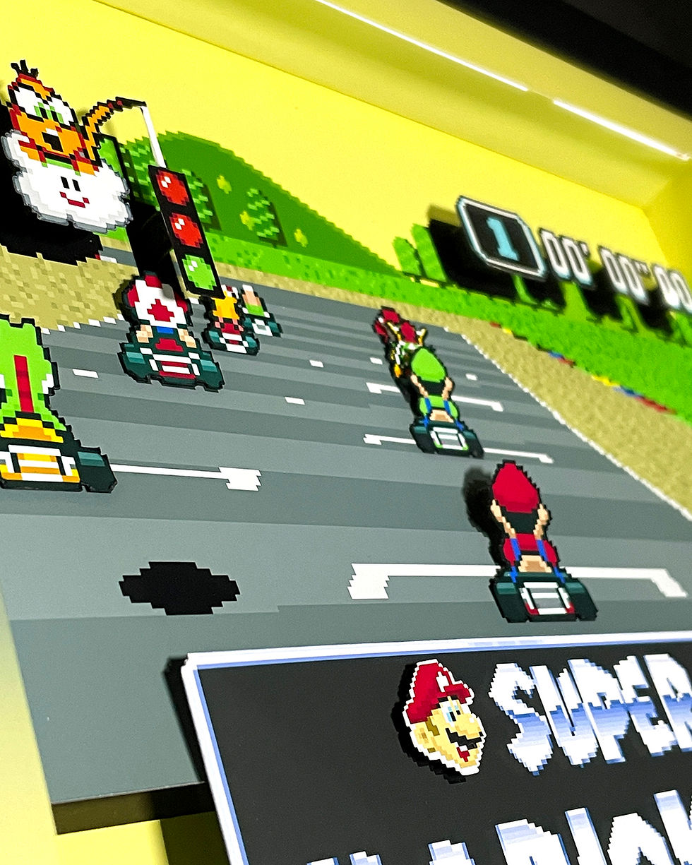 Miniatura: 3DBox Super Mario Kаrt 45x33 c/LED