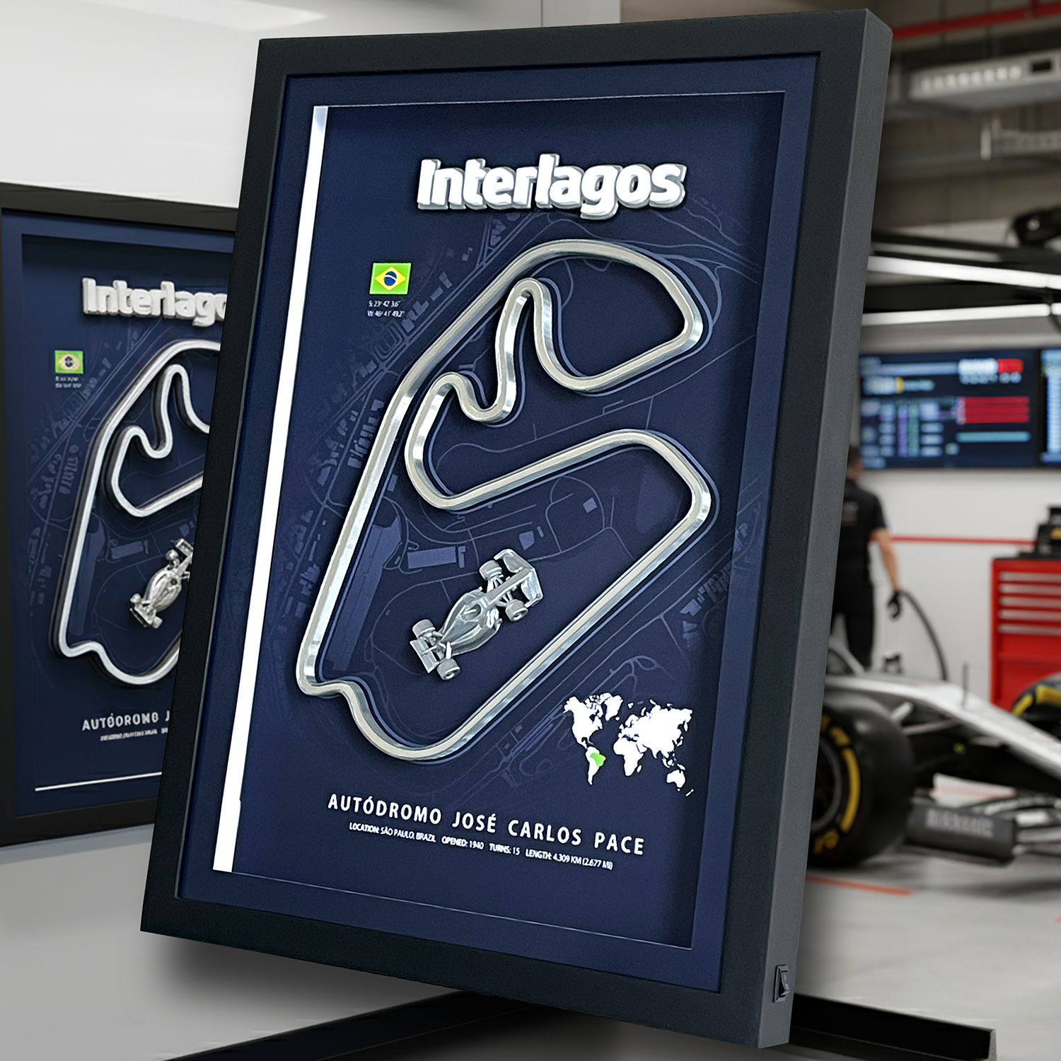 3DBox Interlagos Elegance 45x33 c/LED