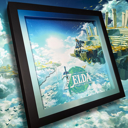 3DBox Zelda TOTK 33x33 c/LED | 3DBox Quadros 3D