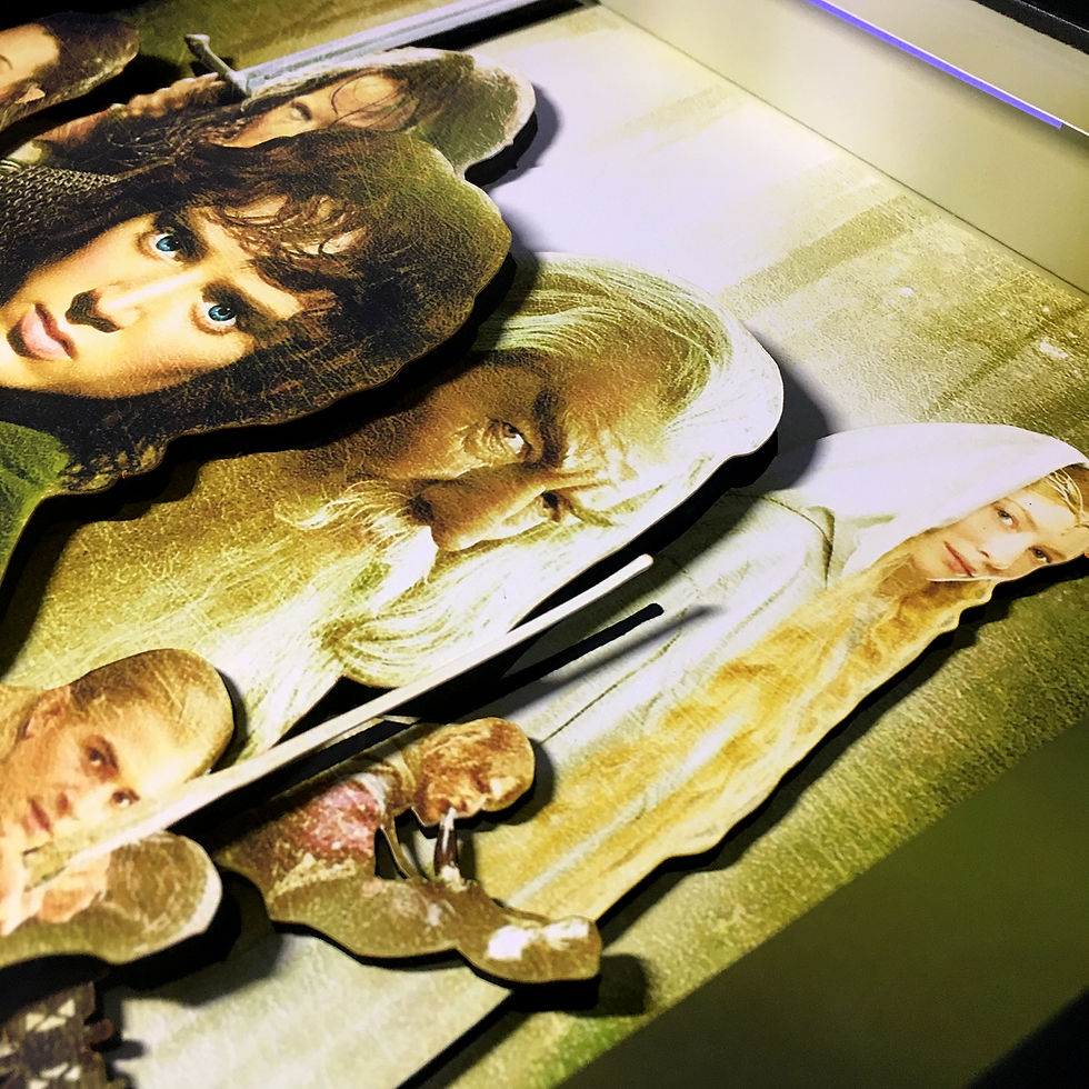 Miniatura: 3DBox Lord Of The Rings 45x33 LED