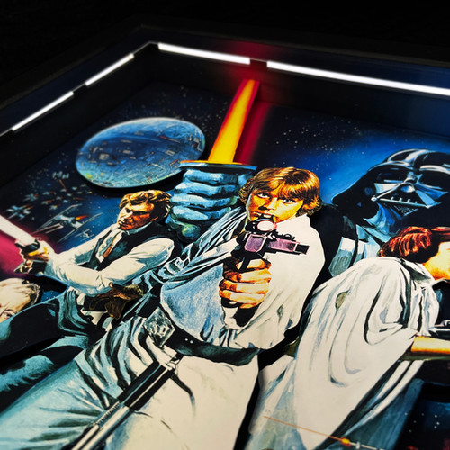 3DBox StarWars Classic 45x33 c/LED | 3DBox Quadros 3D