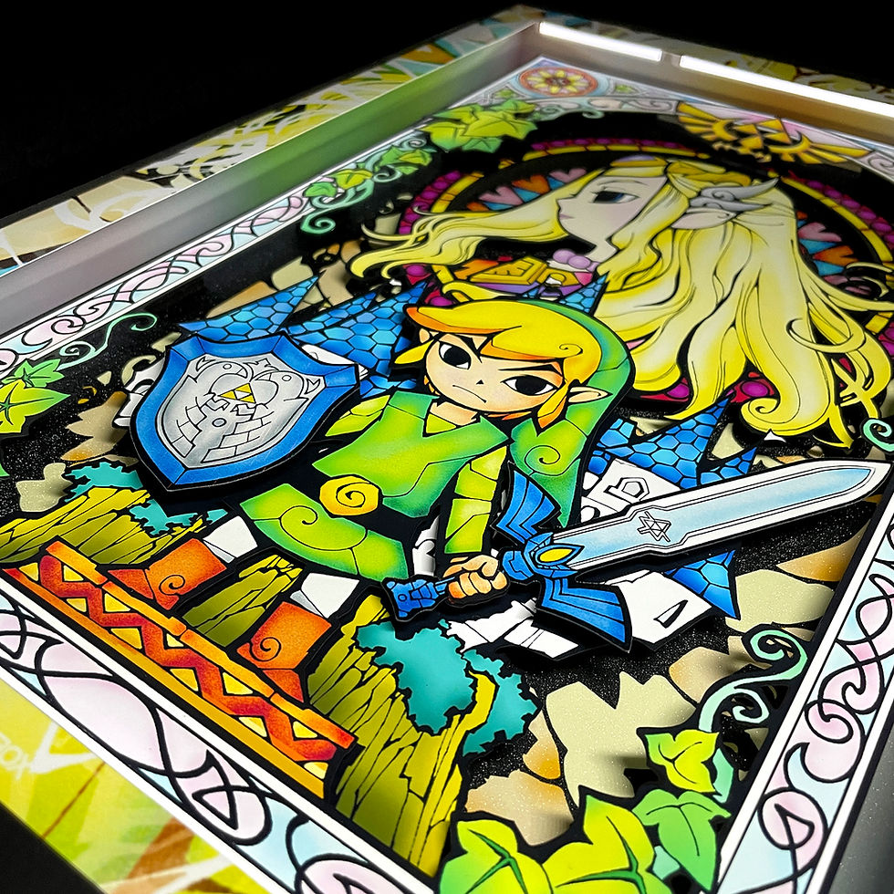 Miniatura: 3DBox Zelda The Wind Waker 45x33 c/LED