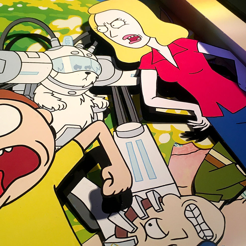 Miniatura: 3DBox Rick and Morty 45x33 c/LED