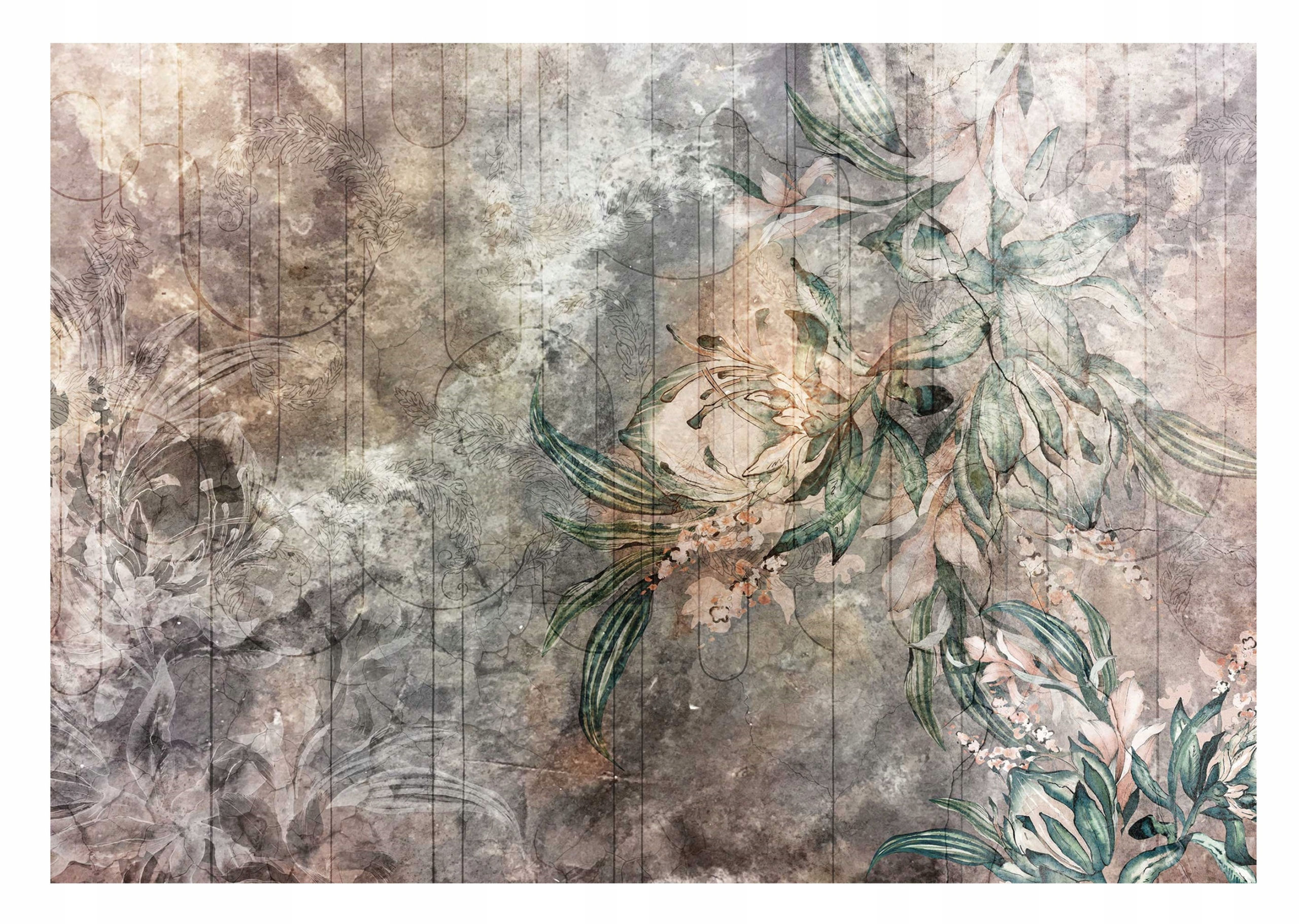 Photo wallpaper large 416 x 254cm with glue vintage