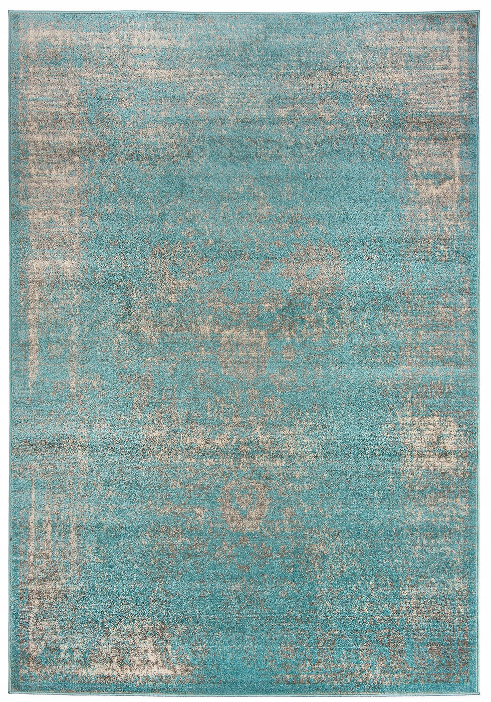 Thumbnail: Large vintage carpet 200x300cm turquoise
