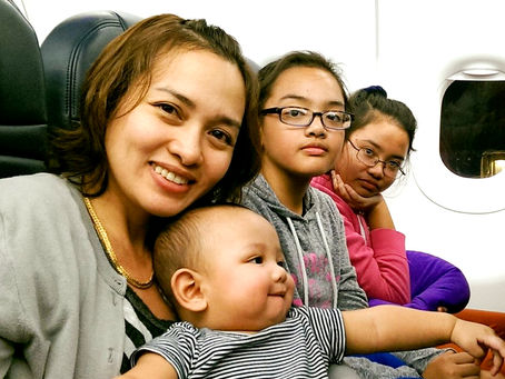 Jowee and children. Happy Mother's Day