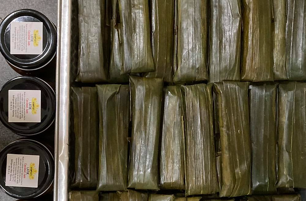 budbud with latik in jars