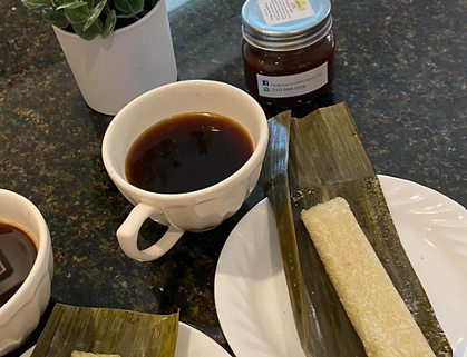 budbud with coffee