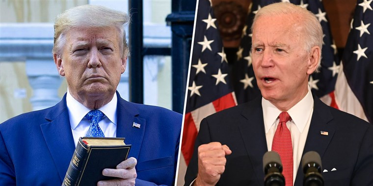 Joe Biden, Donald Trump, Vote, 2020 Election, nbcnews