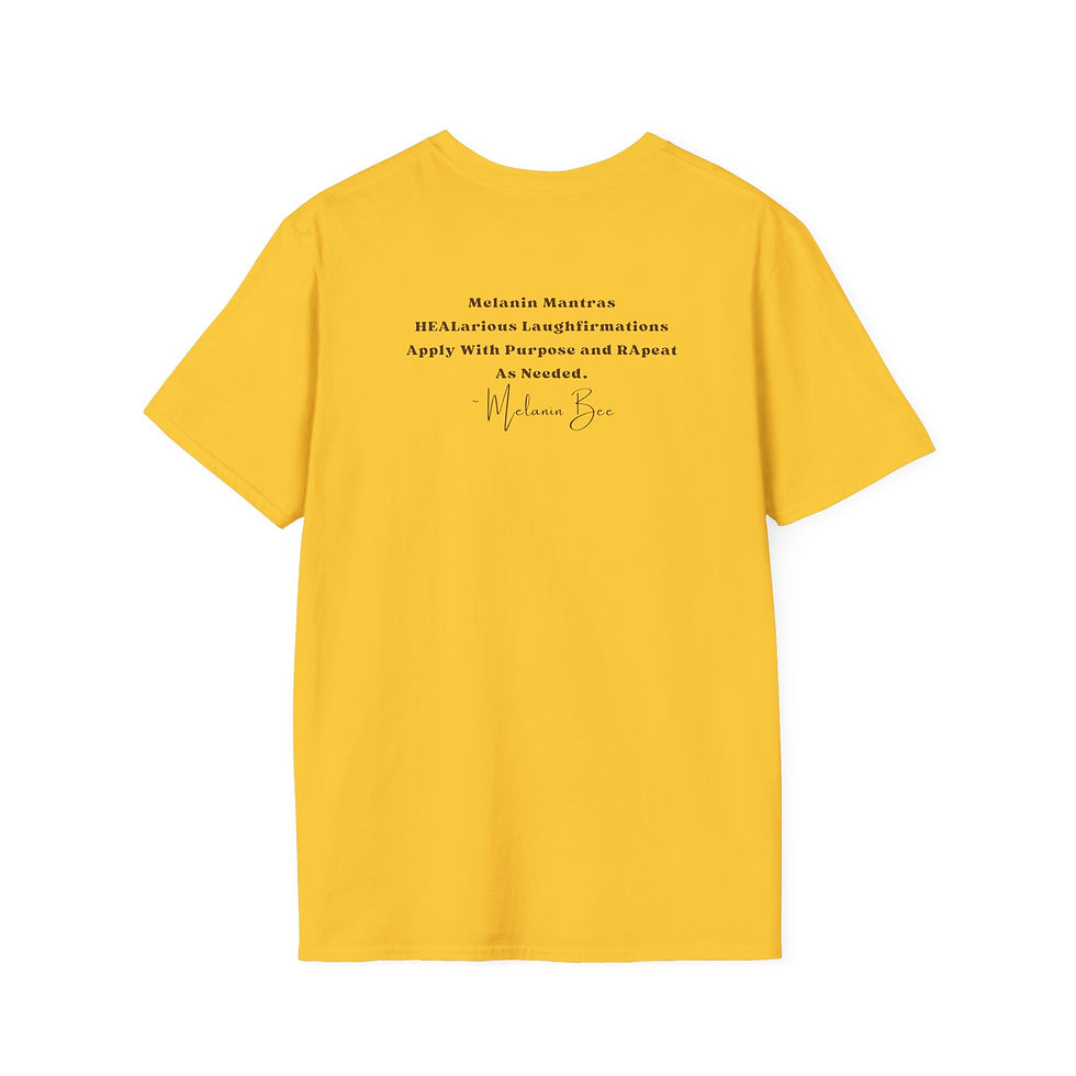 Thumbnail: Joyful Mantras Unisex Softstyle T-Shirt - Celebrate Positivity
