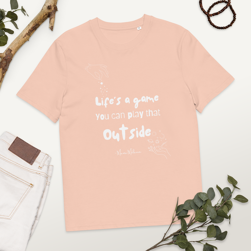 Thumbnail: Life's a game organic cotton t-shirt