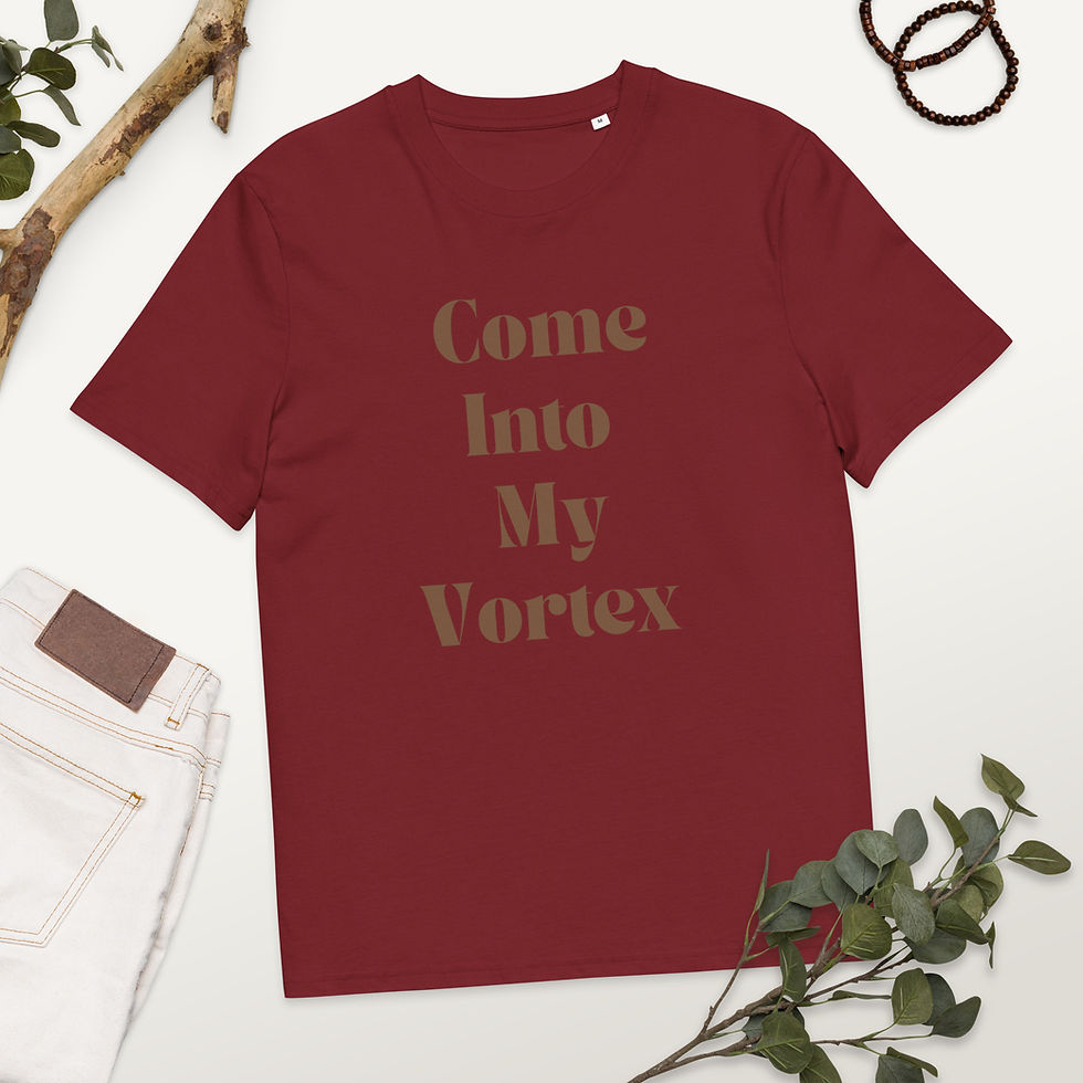 Thumbnail: Come Into My Vortex Unisex organic cotton t-shirt
