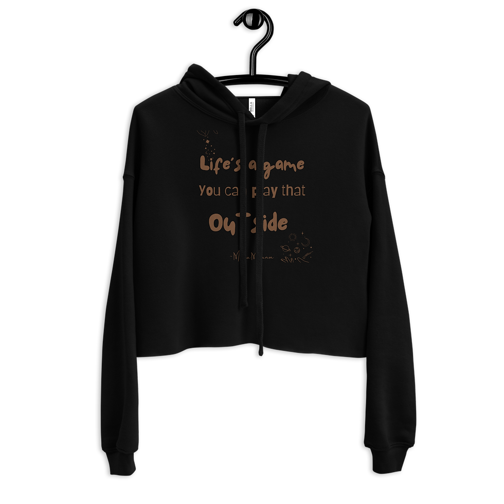 Thumbnail: Life's a game Crop Hoodie