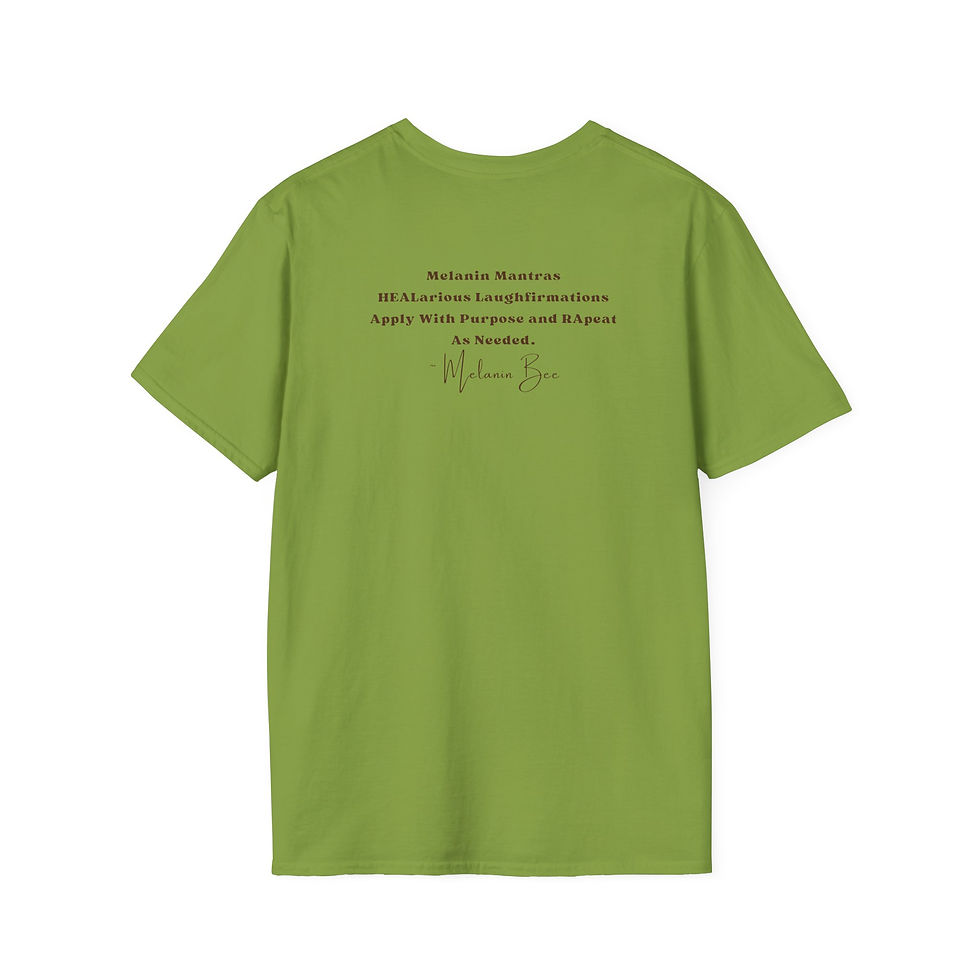 Thumbnail: Joyful Mantras Unisex Softstyle T-Shirt - Celebrate Positivity