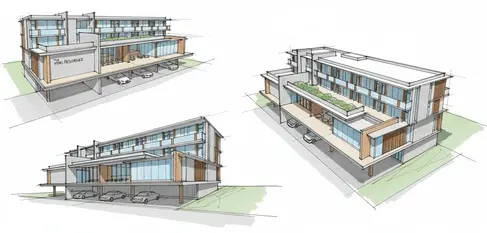 Concept Design Sketch Main Building