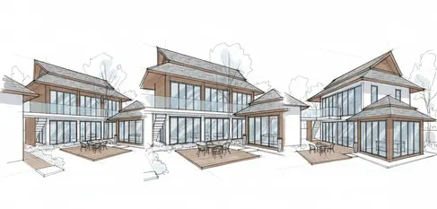 Concept Sketch Design Courtyard