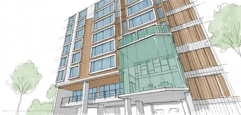 Concept Design Sketch Front Facade