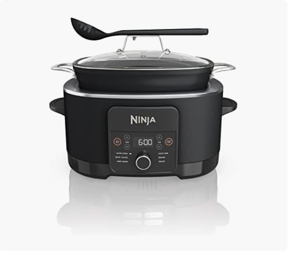 Ninja multi cooker for slow cooking and hands-off meals, ideal for busy moms and weeknight dinners