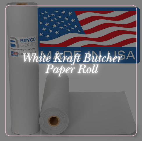 White Kraft Butcher Paper Roll