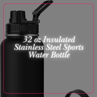 32oz Insulated Stainless Steel Sports Water Bottle