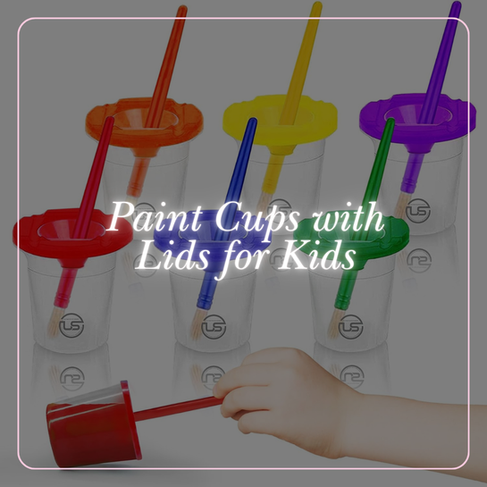 Paint Cups with Lids for Kids