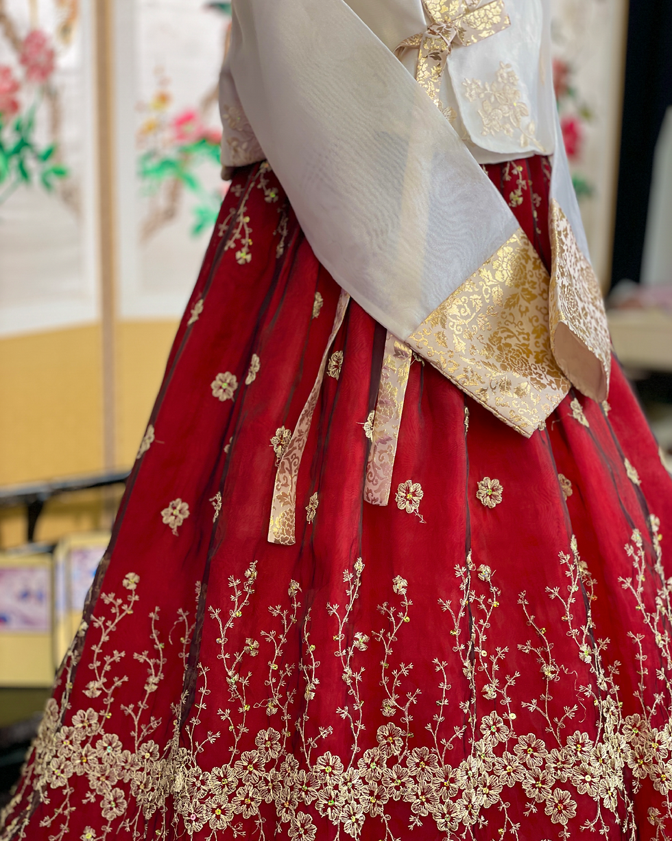 Thumbnail: Little Flower Fusion Hanbok Set
