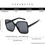 Thumbnail: Black Square Oversized Sunglasses Woman Big Frame Colorful Sun Glasses Female Mi
