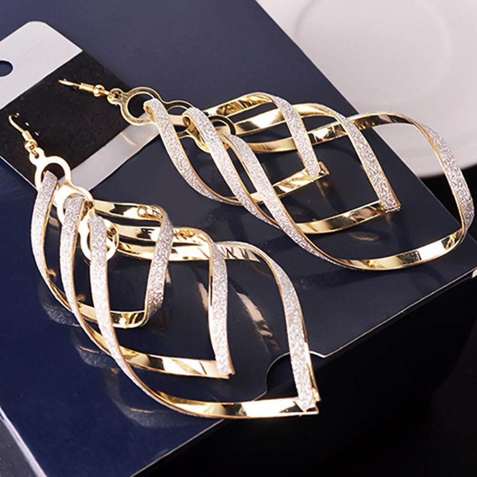 Thumbnail: Earrings Multi-layer Exquisite Alloy Hook Earrings Jewelry Gift for Party