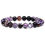 Thumbnail: Polished 8mm Natural Fluorite Beads Bracelets For Femme Purple Quartz Lucky Ener