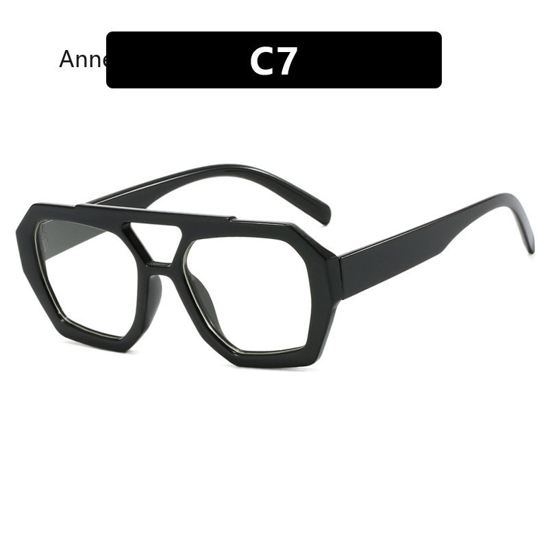 الصورة المصغرة: Square Vintage Sunglasses Woman Brand Designer Big Frame Sun Glasses Female Fash