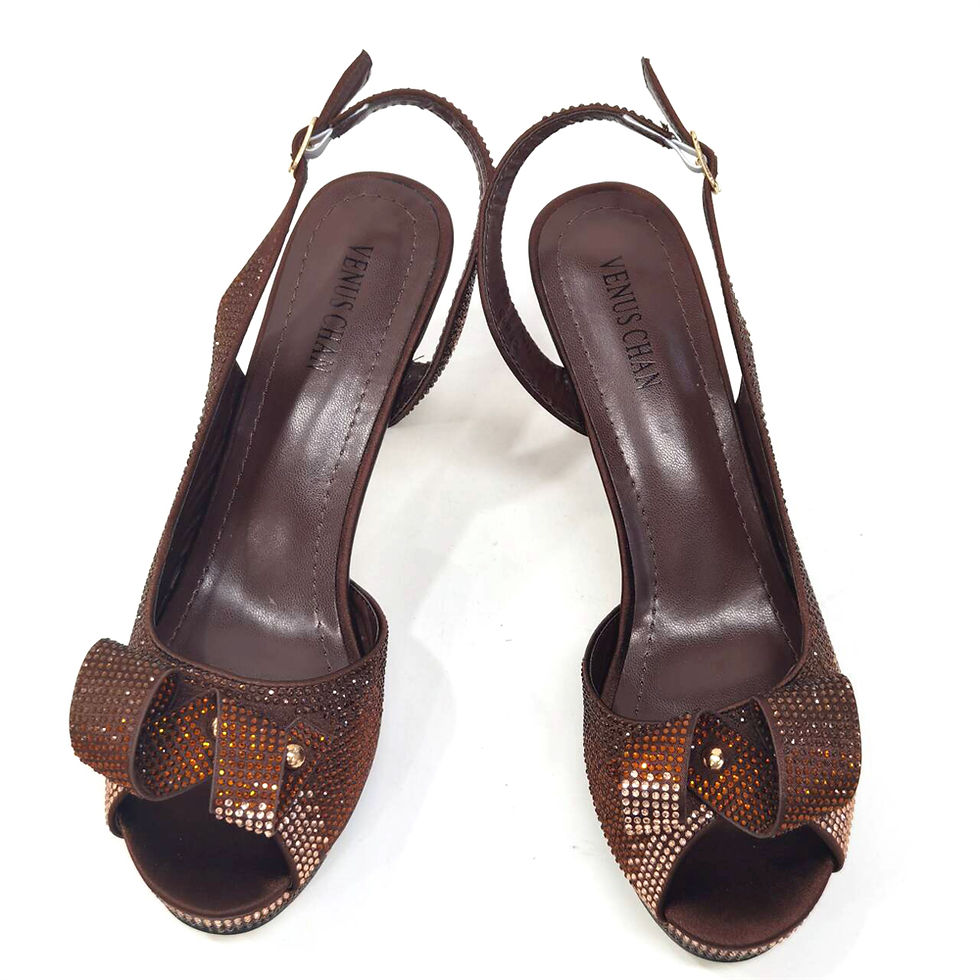 Miniaturbild: each Color Rhinestone Elegant High Heels Nigeria Popular Design African Ladies S