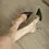 Thumbnail: Ankle Strap Sandals Women Party Elegant Rivet Pointed Stiletto Sexy High Heel 