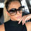 Thumbnail: Black Square Oversized Sunglasses Woman Big Frame Colorful Sun Glasses Female Mi