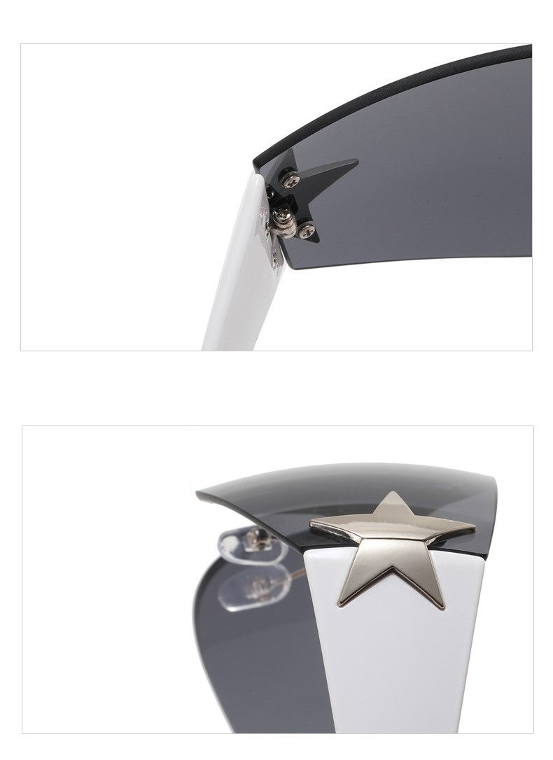 Miniaturbild: Sports Punk Sunglasses Goggle Y2k Luxury Brand Designer Sun Glasses Shades One P
