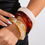 الصورة المصغرة: New Vintage Resin Cuff Charms Bracelet Bangles for Women Fashion Jewelry Acrylic