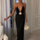 Thumbnail: TARUXY Flower Deep V-Neck Maxi Dress For Women Sheer Sleeveless Slip Long Evenin