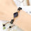 Thumbnail: Natural Blue Sandstone Tibetan Buddha Bracelets 4mm Natural Stone Charm Pendant 