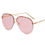 Thumbnail: 2022 Fashion Rimless Pilot Sunglasses Women Vintage Luxury Brand Design Diamond 