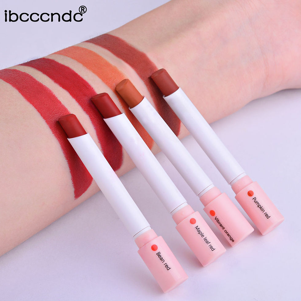 Miniature : 4-Lasting Stick Waterproof Lip Set - Long-Lasting Matte Lipstick with Transparen