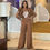 Thumbnail: Design Feeling Ruffle Edge V-neck Printed Wide Leg Pants Sleeveless Jumpsuit Ele