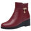 Thumbnail: Wedges Heel Women Boots 2024 Winter Thick Plush Lined Soft Leather Women Snow Bo