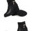 Thumbnail: Wedges Heel Women Boots 2024 Winter Thick Plush Lined Soft Leather Women Snow Bo