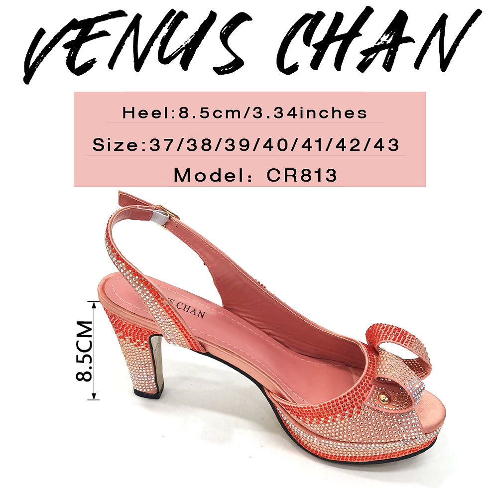 Miniaturbild: each Color Rhinestone Elegant High Heels Nigeria Popular Design African Ladies S